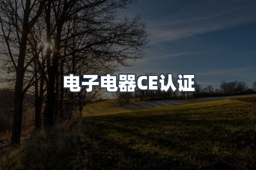 电子电器CE认证